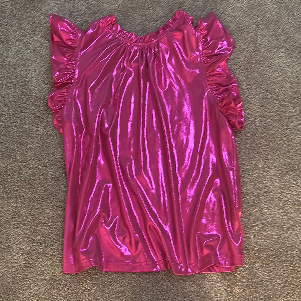 BiBi Metallic Fuchsia Top